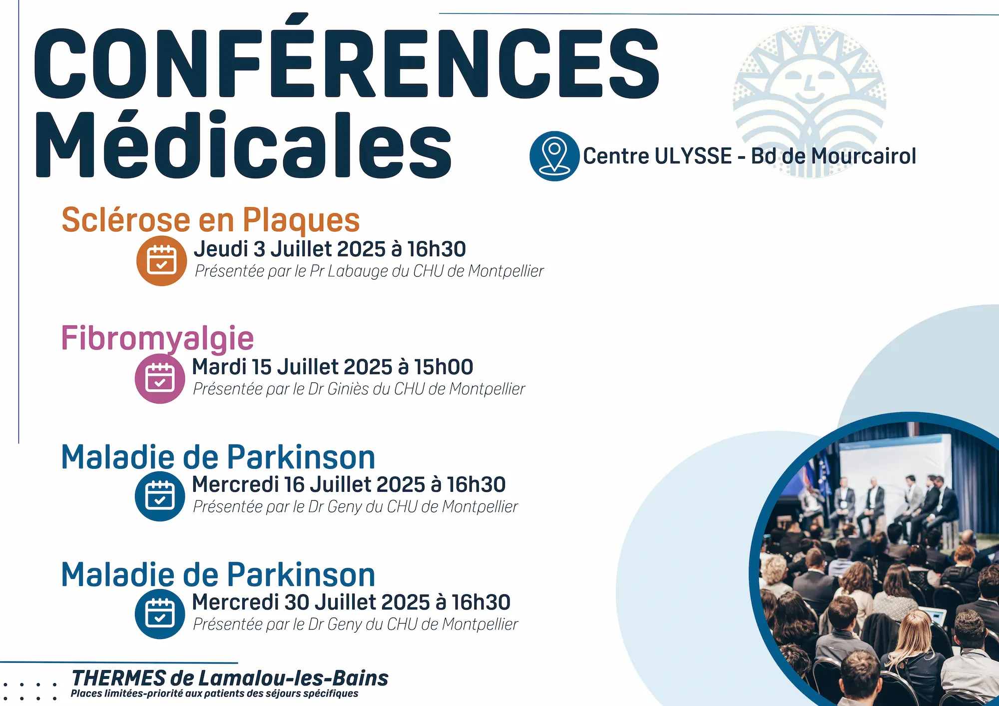 Conférences Médicales par les Thermes de Lamalou les Bains - 2
